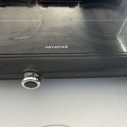 Double burner electric cooktop