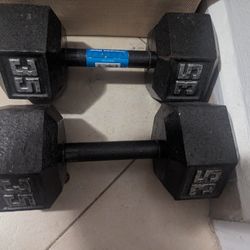 Fitness Gear Cast Iron Hex Dumbbell - 35lb