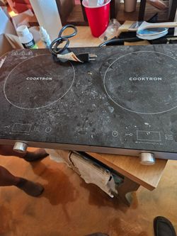 Cooktron two burner induction stove
