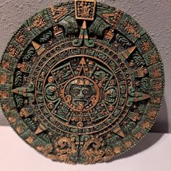 Handmade Aztec Sun Calendar 