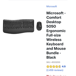 Microsoft Wireless Comfort Desktop 5050 - Keyboard & Mouse Bundle