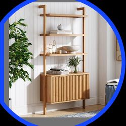 Nathan James Jasper 3-Shelf Solid Wood Boho Bookshelf, 