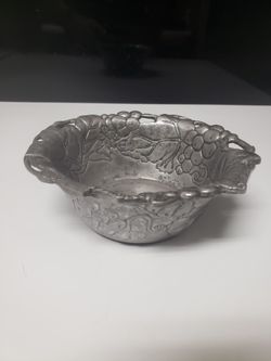 Arthur Court Deep Pewter Bowl 
