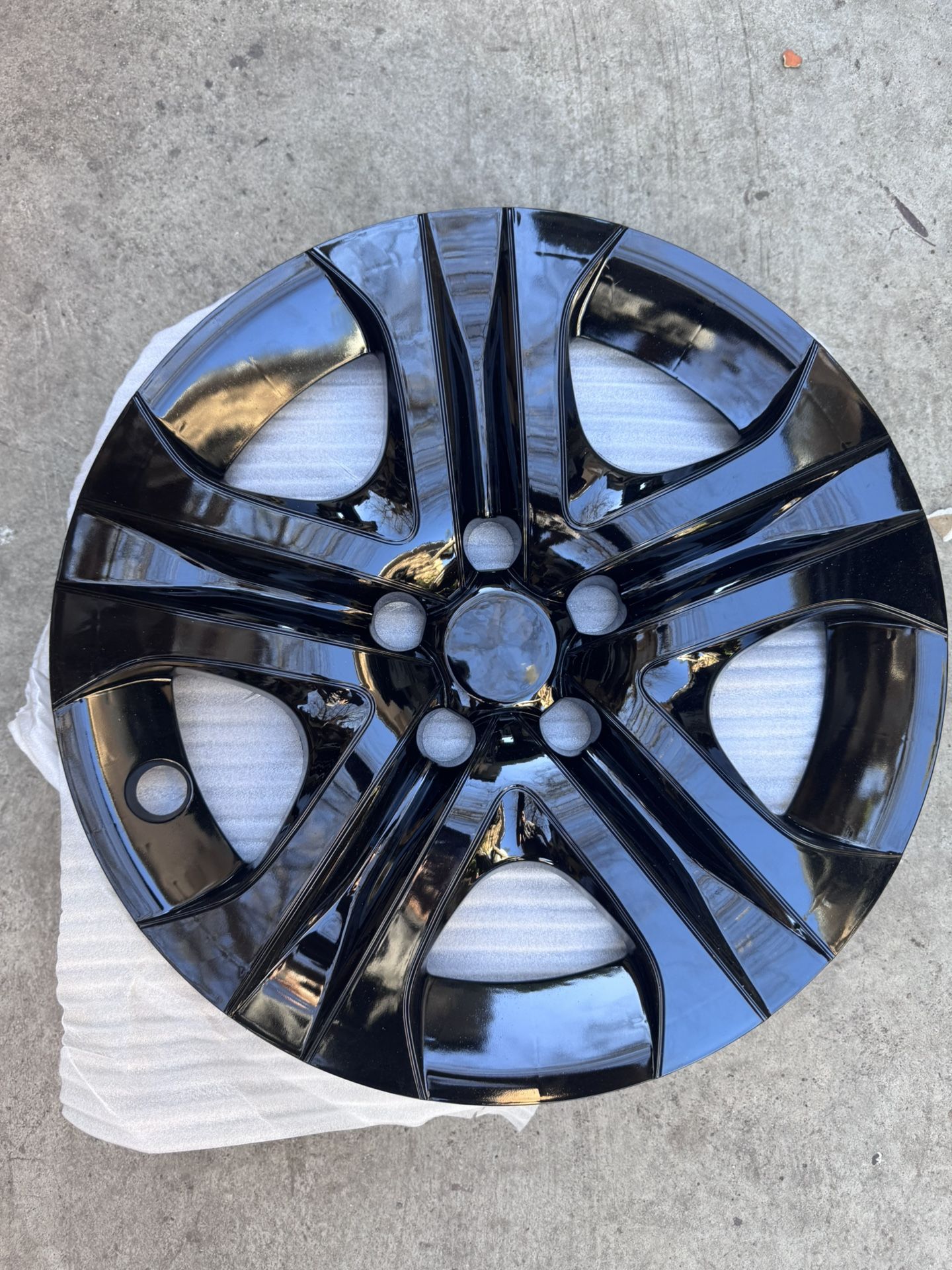 4 Black 17" Hub Caps Full Rim R17 Wheel Covers For Toyota RAV4 2013-2018 tapa de rin polveras