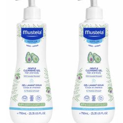Mustela Baby Gentle Cleansing Gel - Baby Hair & Body Wash, 25.35 fl oz, 2-pack=1