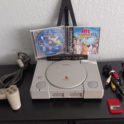 Sony PlayStation 1 PS1 Console SCPH-7501 Bundle OEM Controller AV Power + 2 Game
