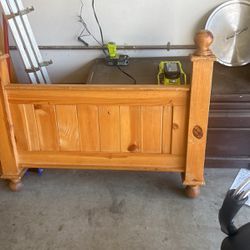 Knotty Pine Twin Bed Franes