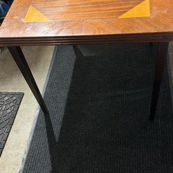 Adler Royal Midcentury modern MCM antique folding wood card table