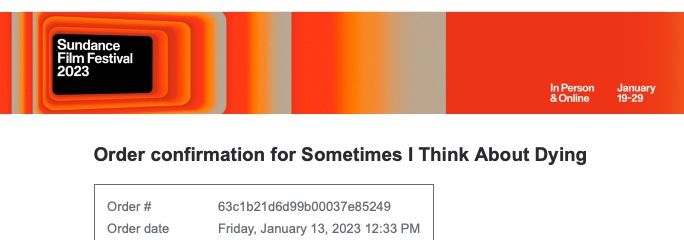 Sundance Film Festival - Movie Tickets For Friday At 6:15pm