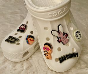 El Conejo Malo “Bad Bunny” Croc Charms Many Styles Available, Collect Them All!