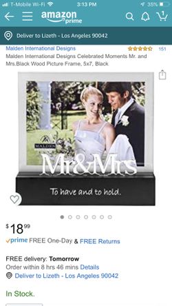 Wedding frame 5x7 brand new