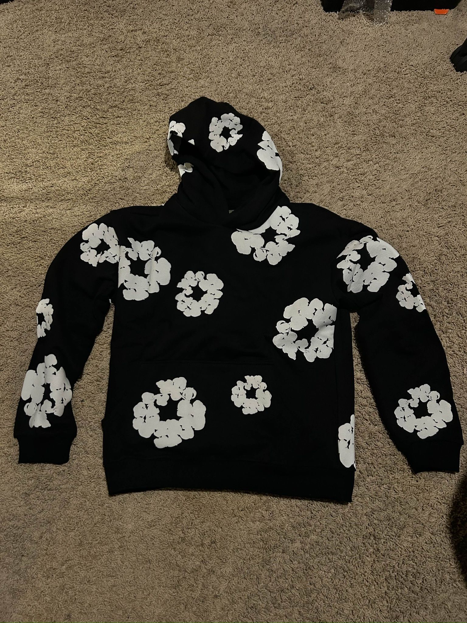 Black Denim Tear Hoodie