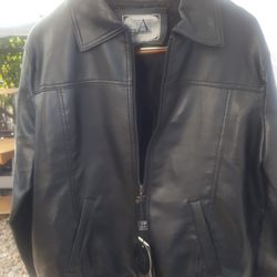 MEN,S  JACKETS SIZE  M   & 2XL   FAUX  LATHER  NEW . PLUS...