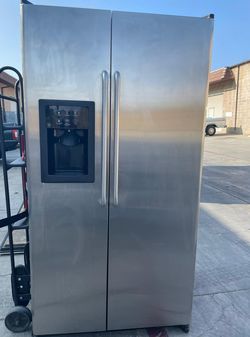 GE  Side-by-Side Stainless Steel Refrigerator
