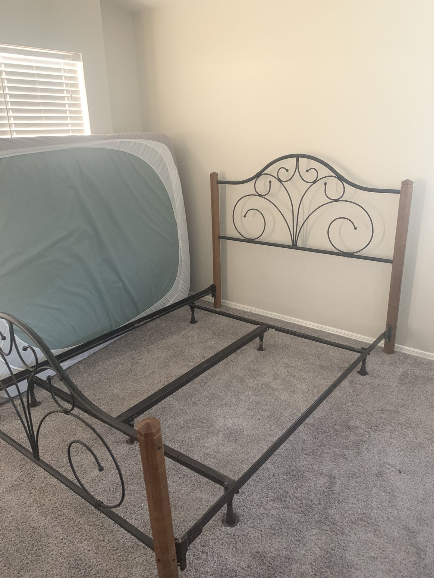 Queen Bed Frame With Box Spring Included!