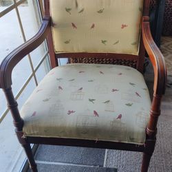 Vintage Style Upholstered  Armchair