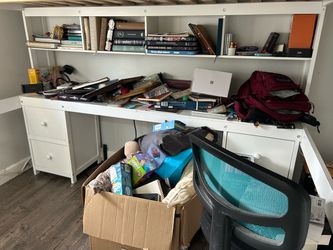 Bunk Bed with desk and shelves