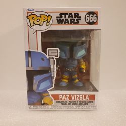 NEW Funko Pop Star Wars The Mandalorian Paz Vizsla Vinyl Figure #666
