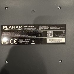 Planar 27” Monitor