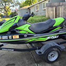 2019 Kawasaki STX-15F with Trailer - One Owner, Low Hours , Title In Hand 