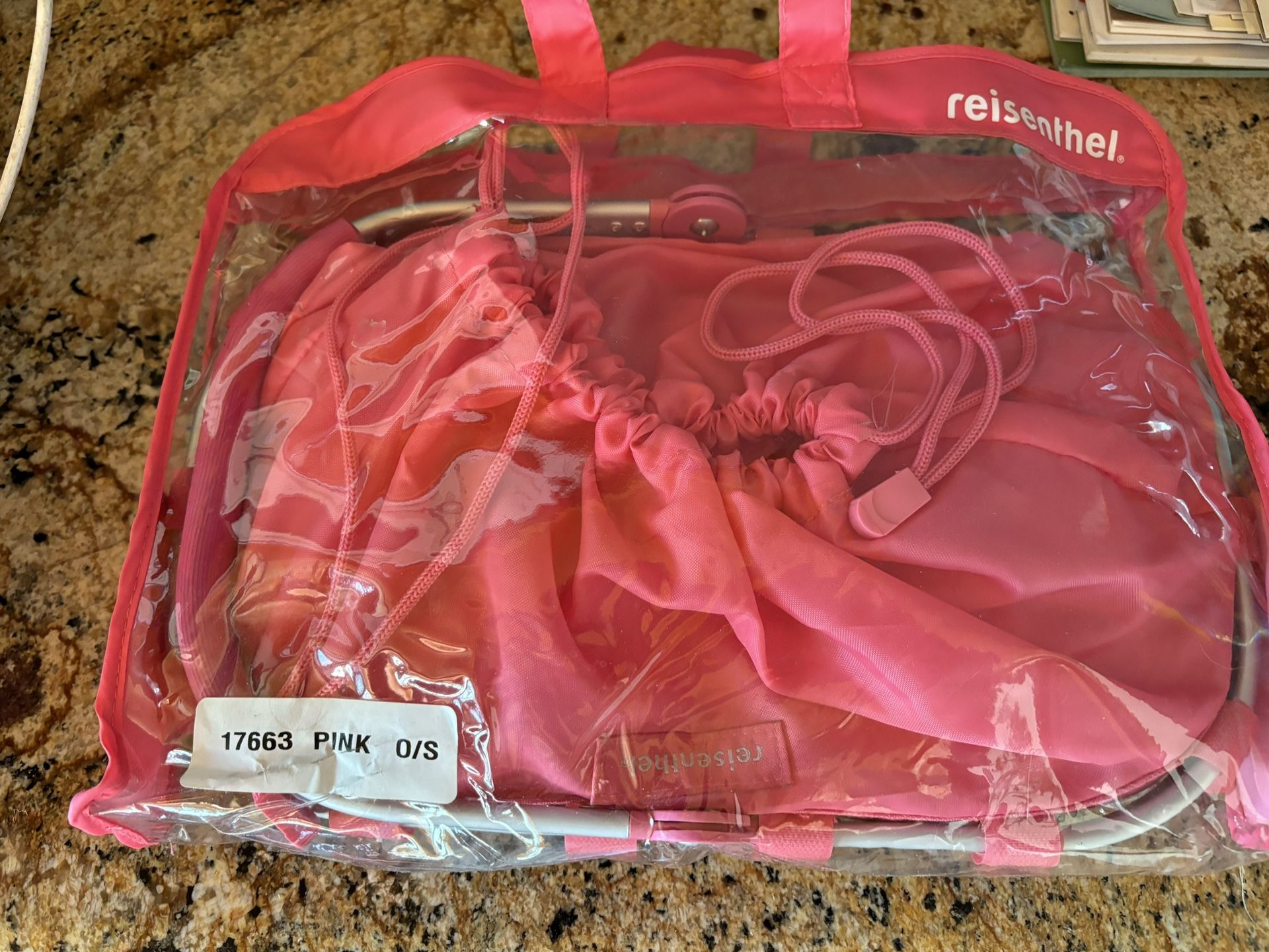 Reisenthel Vintage NWT # 17663 Pink Carry Bag