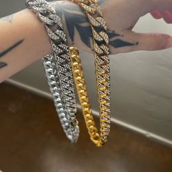 Silver And Gold Plated Chains