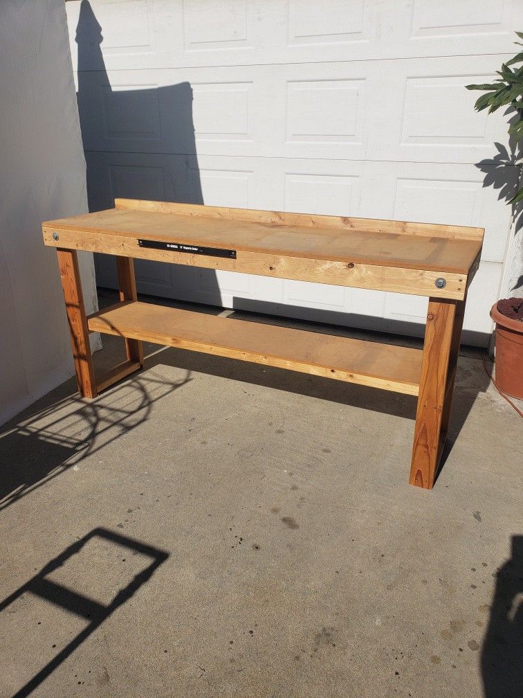 Wood Work Bench / Garage Bench - Foldable
