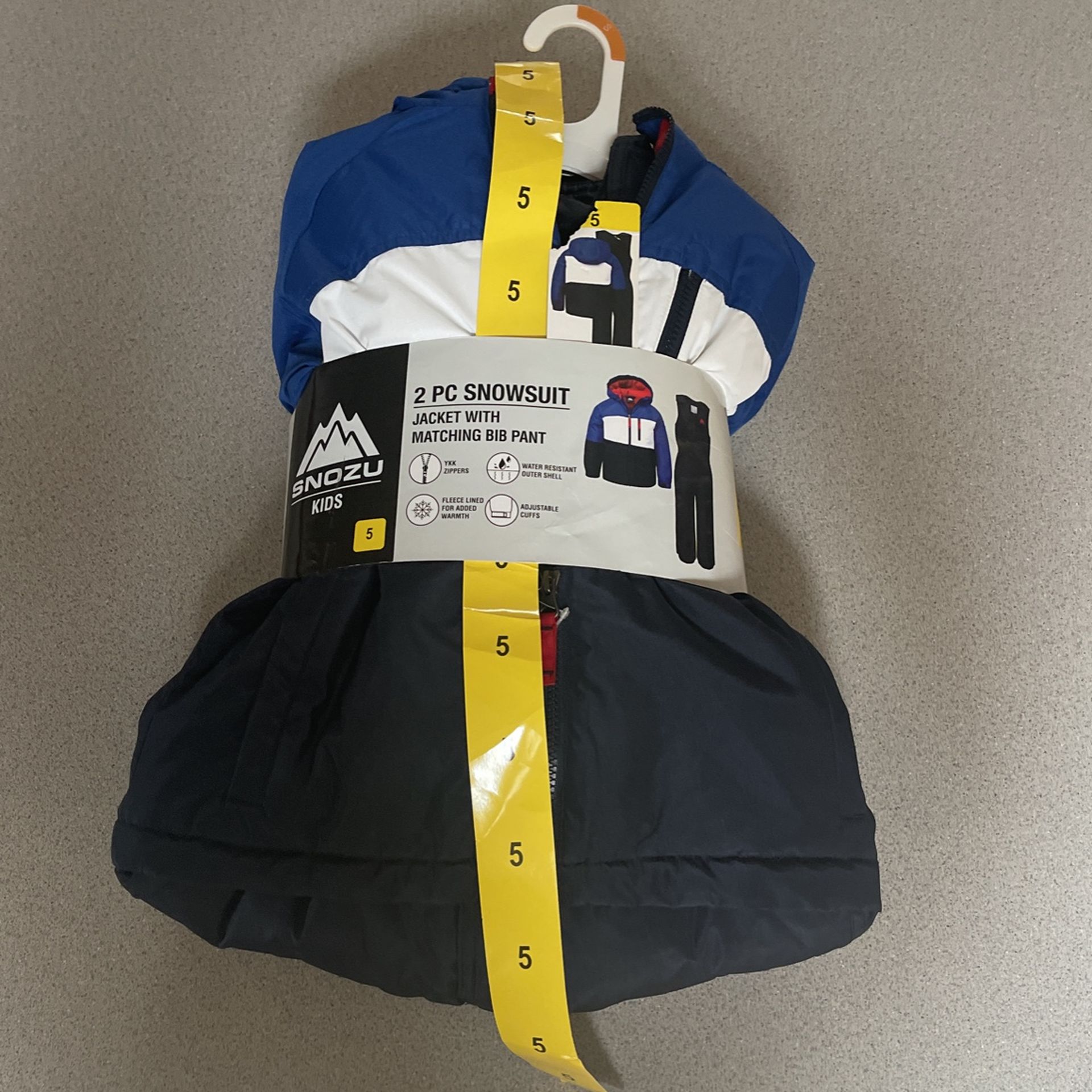 Boys Size 5 SNOZU Snowsuit NWT