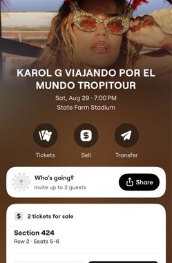 2 Karol G Tickets