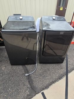Samsung Washer and Dryer Set Black