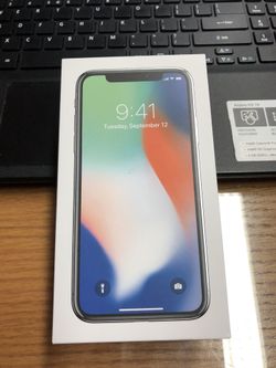 Empty Box Apple IPhone X Silver 64GB