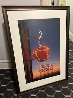 Professionally Framed + Matted Pike Place Public Market Print