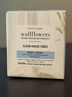 White Barn Bath & Body Works Wallflowers Fragrance Refills Clean House Vibes 2 pack