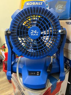Kobalt 7-in High Velocity Indoor Personal Fan, Battery Powered TOOL ONLY