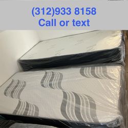 New Mattresses, Boxprings And Metal Frame. All Sizes Available New In Plastic. Excellent Quality Low Prices. Twin At $99. Hablamos Espanol.