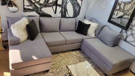 Comfy Sectional w/ Double Chaise – Custom Colors Available