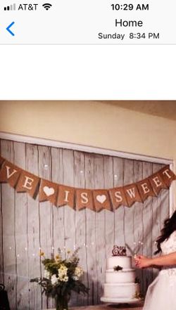 Burlap Banners-rustic wedding