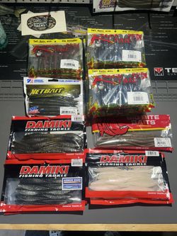 Assortment Of Soft Plastic Fishing Lures