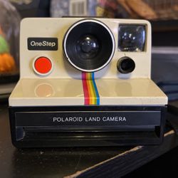 Vintage Polaroid Land Camera with attached Neck Strap 