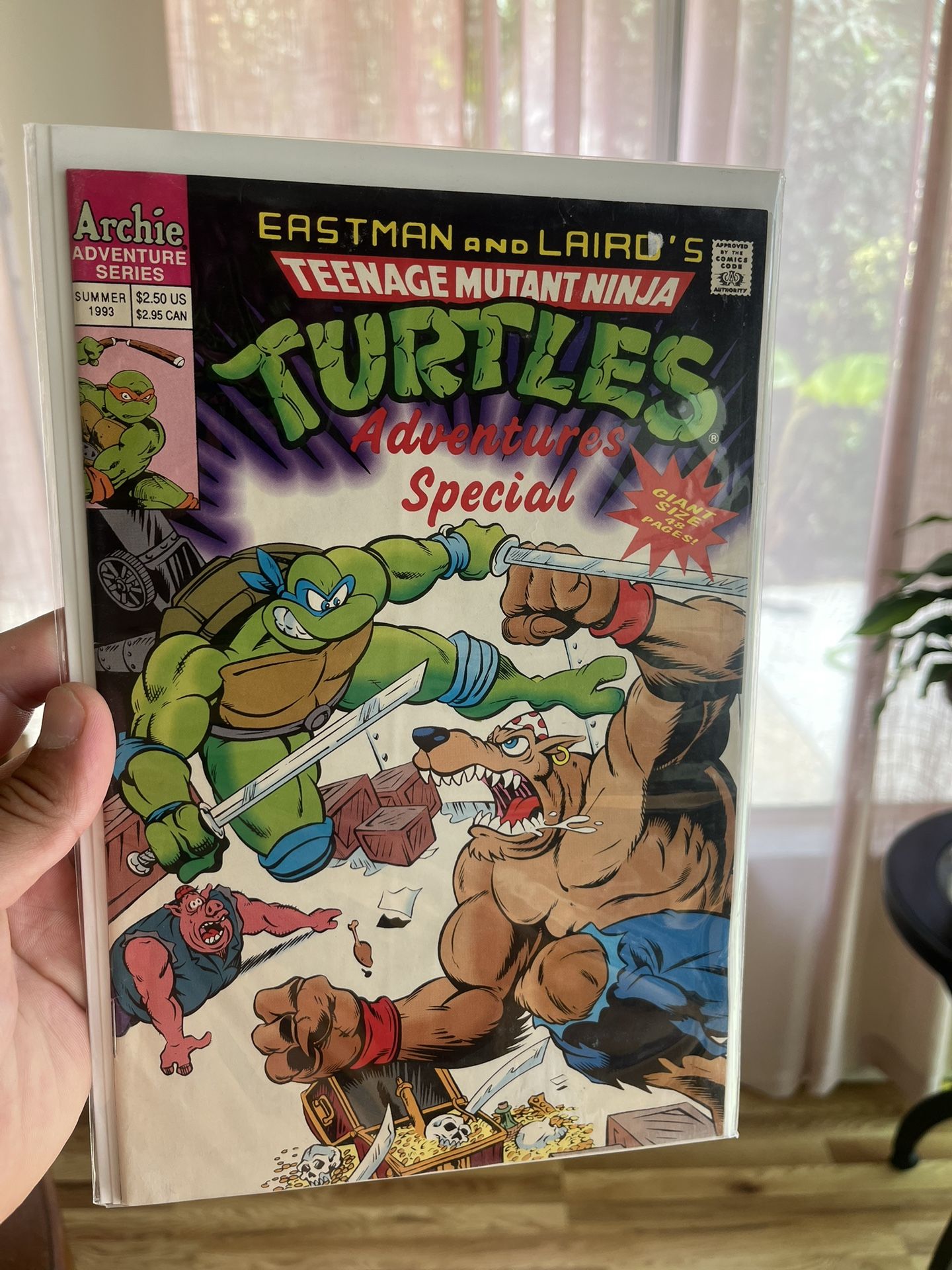 Eastman and Laird’s teenage mutant ninja turtles adventures special giant size