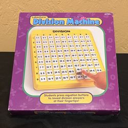 Lakeshore Division Machine Push Button Educational Game Interactive Math Tool