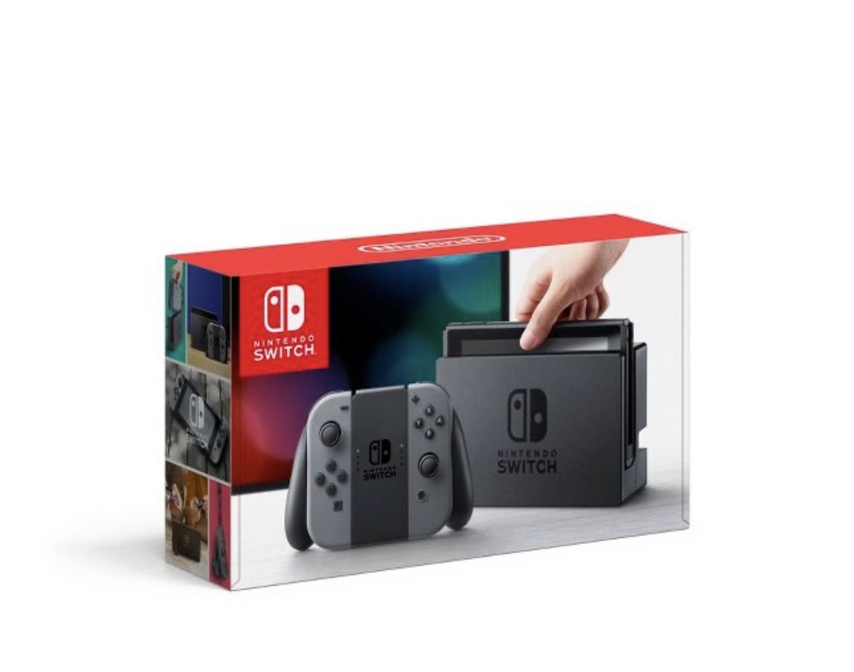 Nintendo Switch with Gray Joy-Con (open box NEW)