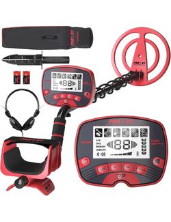 Brandnew Metal Detectors for Adults Waterproof, Professional Higher Accuracy Gold Detector with LCD Display, 5 Mode, Advanced DSP Chip 10" Coil