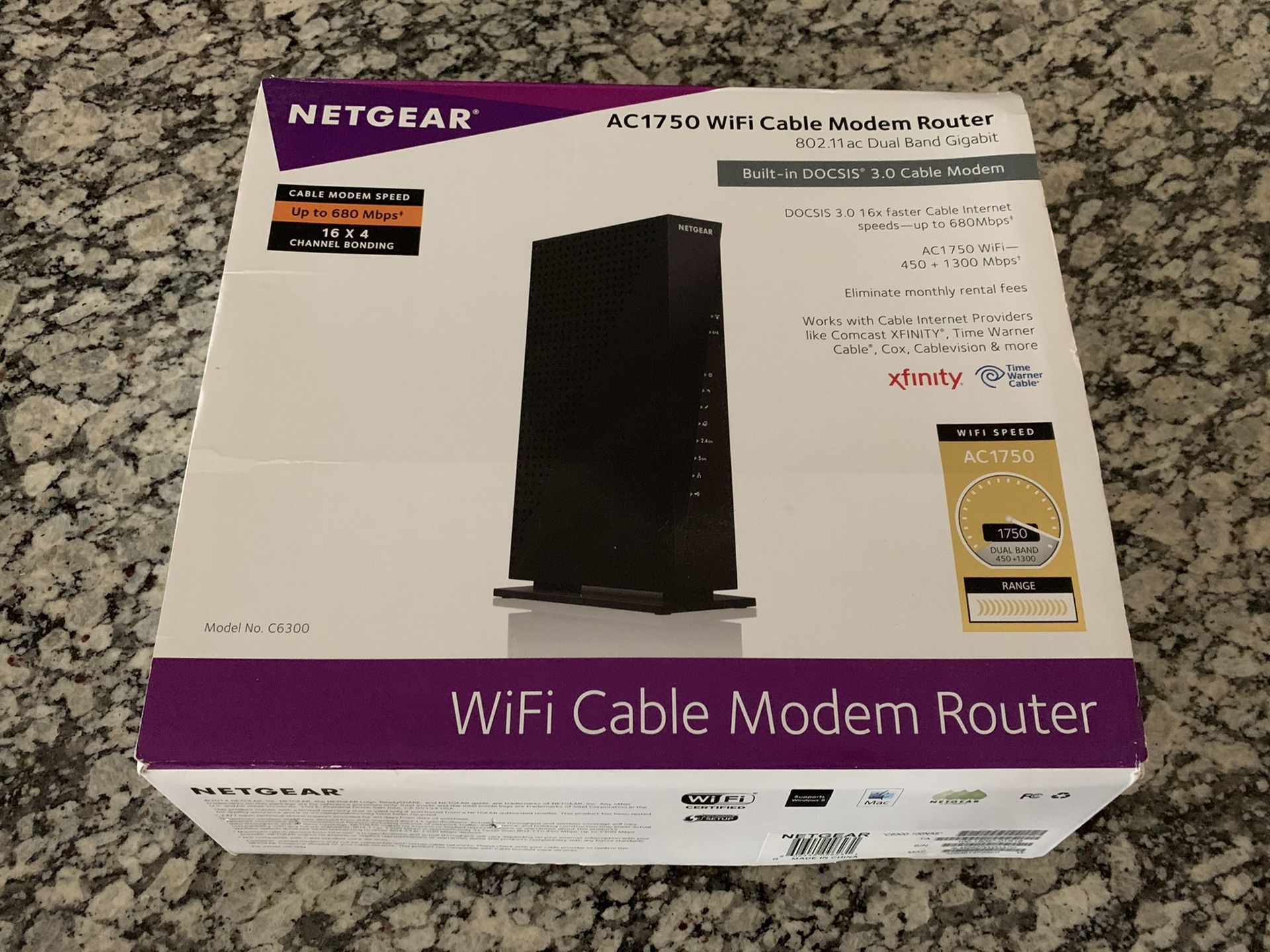 Netgear AC1750 Cable modem/router