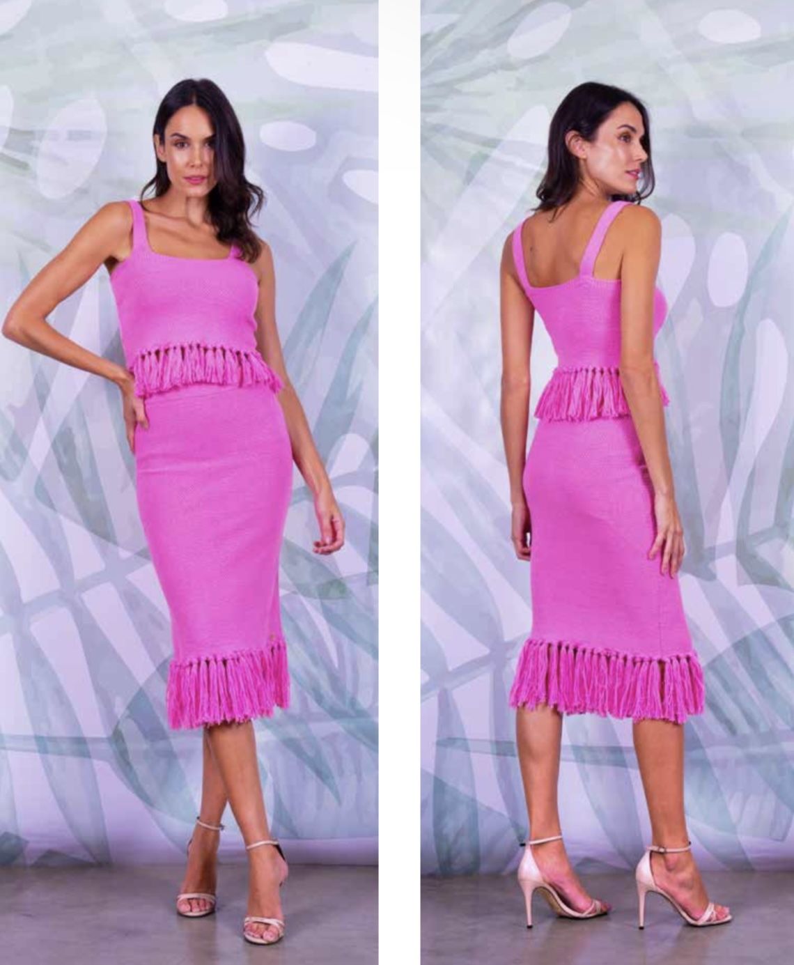 Set-Top & Skirt In High Quality Crochet-w/fringes🏆NEW