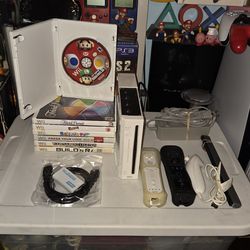 Nintendo Wii Super Mario Bros Bundle with 7 Games