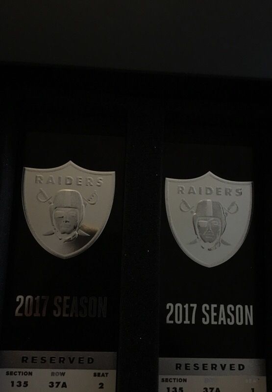 Raiders season tix great seats