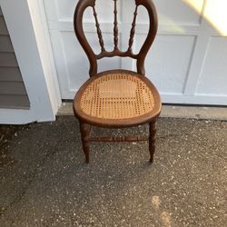 Antique cane chair