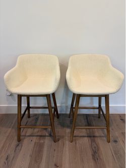 Brand New Pair of Four Hands Swivel Counter Stools
