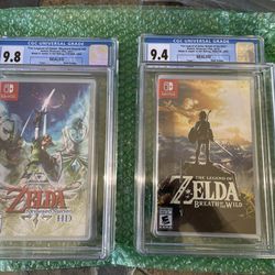 New sealed and graded Zelda games